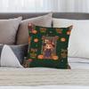 Halloween Cartoon Witch Pillow Case Short Plush Double-Sided Print Square Throw Pillow Covers Sofa Home Cushion Decor