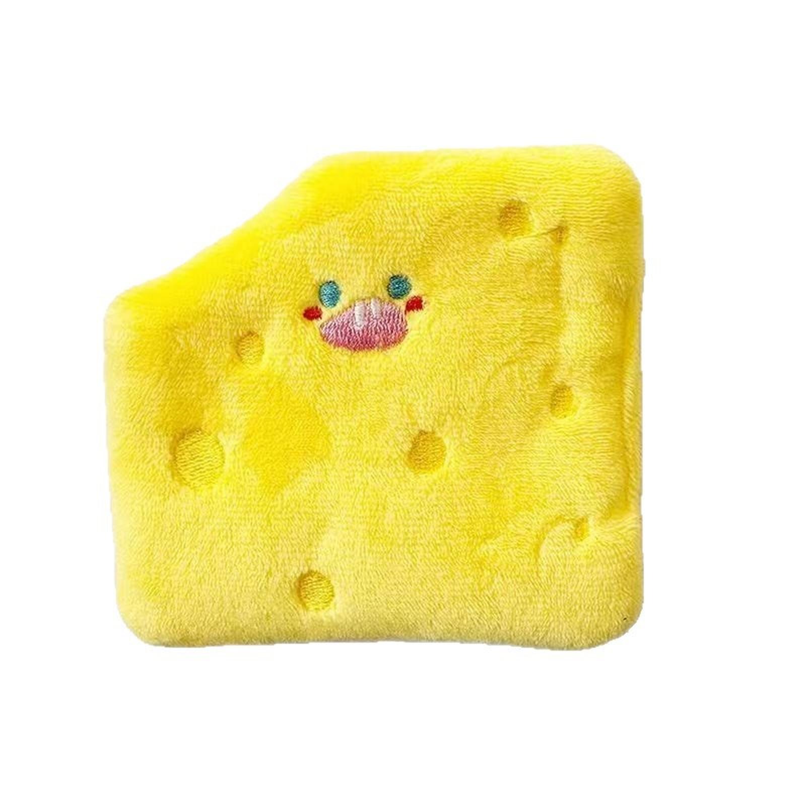 

Plush Interactive Dog Toy Cheese Shape Scented Hide and Seek Puzzle Toy for Dogs and Cats Soft Durable Pet Chew Toy one size жовтий