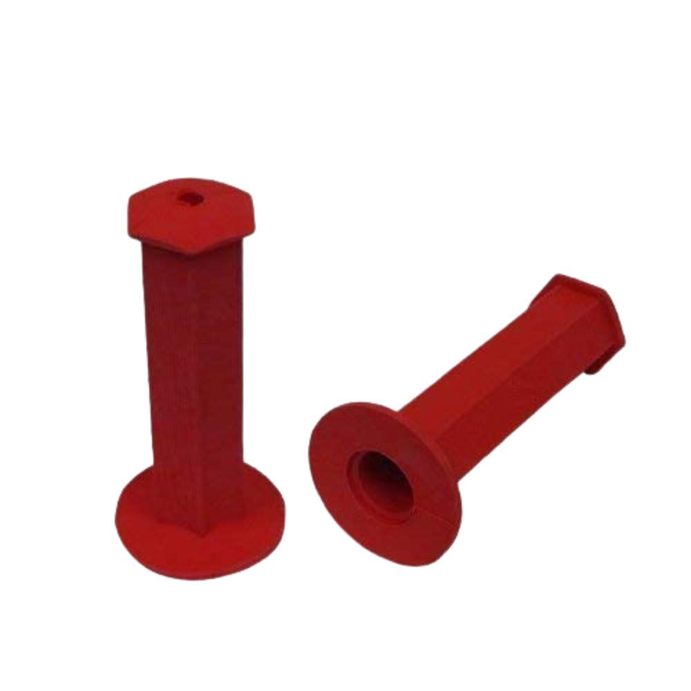 

Bike Parts Center Bike Grip Universal Hexagon Color Grip Red Non-penetrating Type 903333