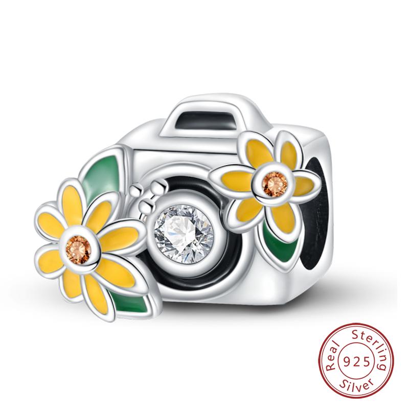 copper Camera Pendant Charm Fashion Travel Collection Bead Charms Compatible With Womens Bracelets Do It Yourself Jewellery Gifts