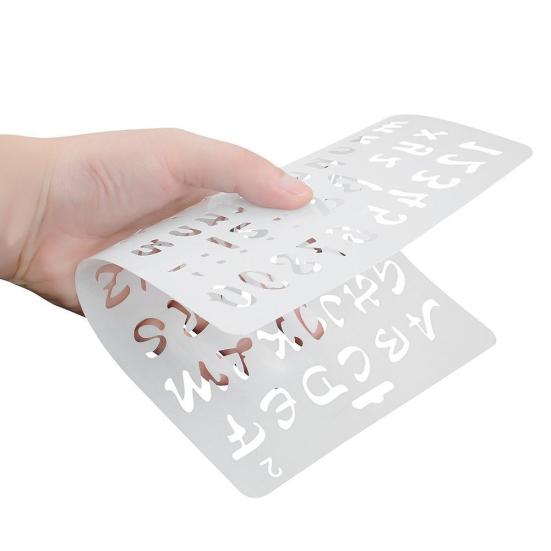 Alfabet angielski Numer DIY Scrapbook Szablon do rysowania Linijka pomiarowa Szablon