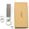 GIP Genuine Leather Car Keychain with Suede Cowhide Rope Key Ring Gift