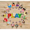 WaaHome Line Up Spots for Classroom Floor - Floor Number Stickers 1-30 for Classroom Lining 4" Removable Vinyl Line Up Stickers Dots Decals for