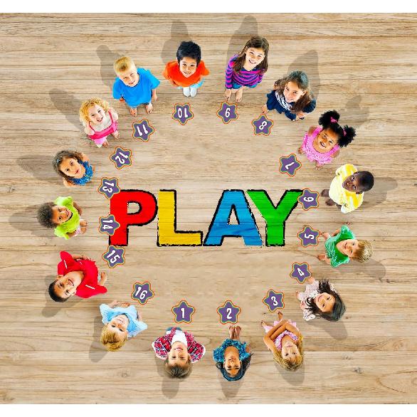 WaaHome Line Up Spots for Classroom Floor - Floor Number Stickers 1-30 for Classroom Lining 4" Removable Vinyl Line Up Stickers Dots Decals for