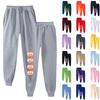 Ladies' Printed Unisex Casual Pocket Drawstring  Pants