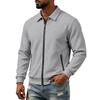 Herren Freizeit-Sport-Reißverschlussjacke mit Stehkragen für den täglichen Gebrauch und Outdoor-Aktivitäten