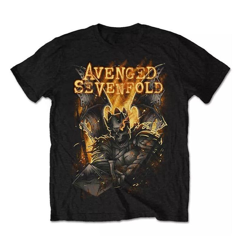 American Retro High Street Shortsleeved Tshirt of The Band Avenged Sevenfold formed in 1999 S