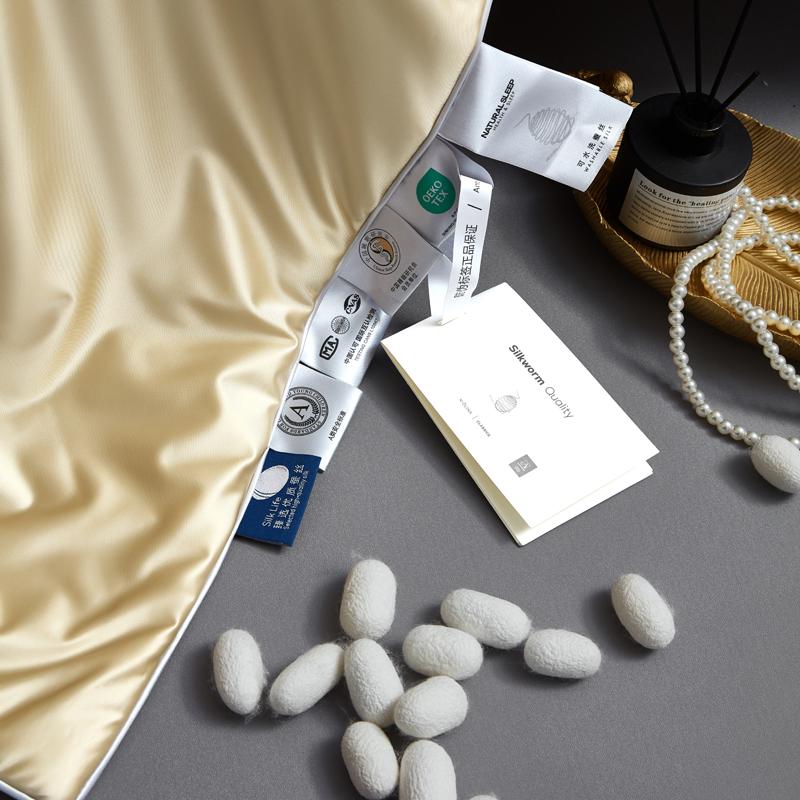 Pure Mulberry Silk Comforter For All Season, 100% Natural Long Strand Silk Filled Duvet, Lightweight Summer Quilt/Blanket/Duvets