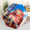 1pc Floral Outdoor Umbrella with Automatic Open/Closed Feature, Foldable Design, 8-Iron Frame, Perfect for Festivals, Travel, Daily Use, Gift for Fans