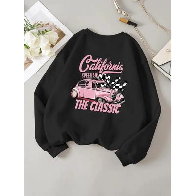 Cartoon Anime Couple Hooded Sweater European Size California The Classic
