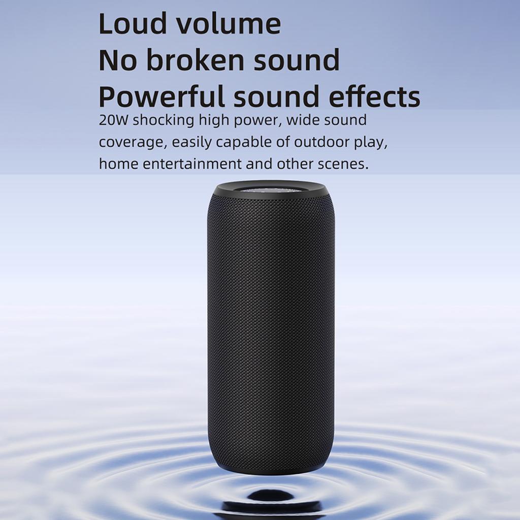 Portable Wireless Speaker with BT 5.2 Technology, IPX5 Speakers, RGB Lighting Effects, Stereo Scene HiFi Sound, Support