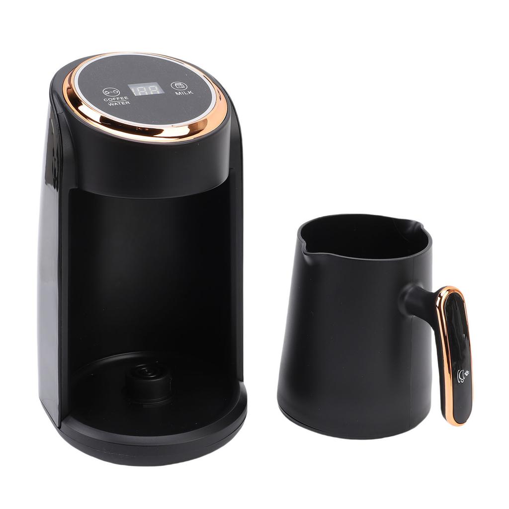 Turkish Coffee Machine 600W Anti Overflow 300ML Visible Turkish Coffee Maker 4 Cup for Home Office