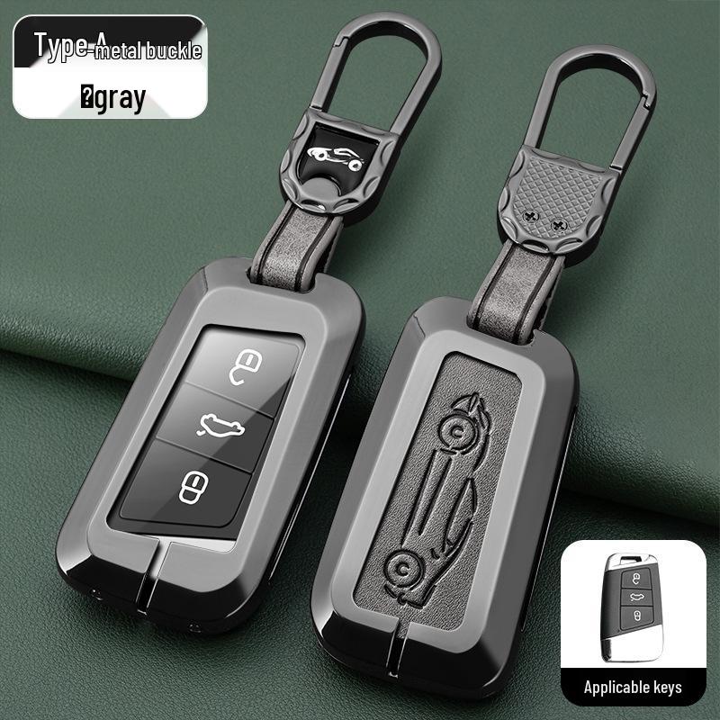 Metal Key Shell for Volkswagen Models: New Sagitar, Lavida Plus, Tayron, Tuon, Tiguan L, Bora, Magotan