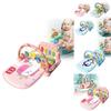 Infant Musical Piano Baby Gym Mat With Detachable Hanging Toys And Light-up Features