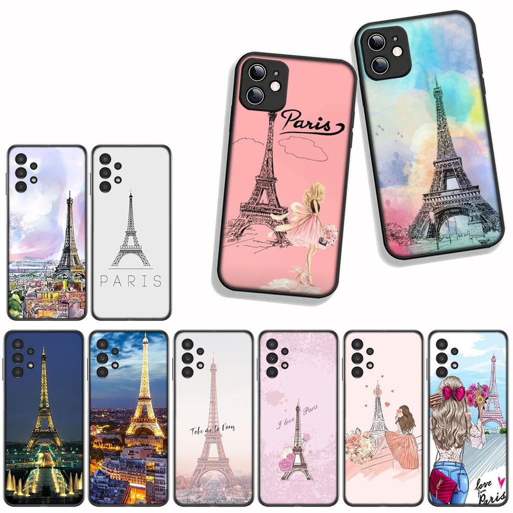 for Samsung Galaxy A55 A56 A25 A36 A54 S8 S9 S21 S20 FE A53 A13 A12 A14 A33 A70 A71 A51 A21S Case France Paris Eiffel Tower