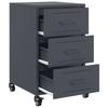 Nightstand Anthracite 36 X 39 X 59 Cm Steel