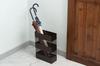 Azumaya-kk Umbrella Stand, Dark Brown, 28cm Wide x 12cm Deep x 41cm High, LFS-182DBR