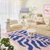 Blue Pink Matisse Leaf Carpet Funky Retro Danish Pastel Decor Rug Bedroom Living Room Rug Modern Y2K Rug Plush Trendy Accent Rug