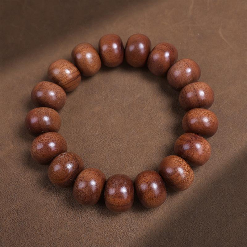 Quick Delivery Natural Fragrance Bracelet Solid Smooth Design Con Perline Durable Fashion Exquisite Wooden Bead Bracelet