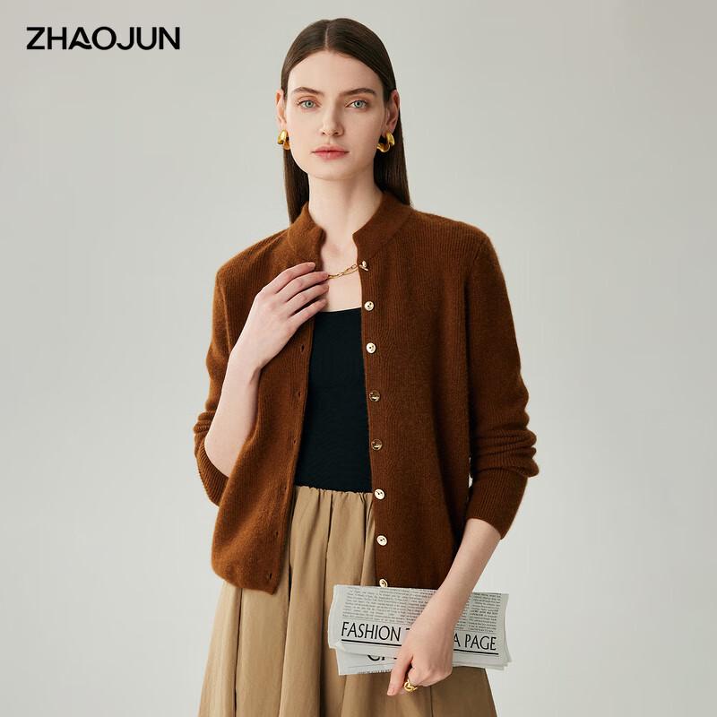 

Женский кардиган Zhaojun из 100% кашемира со стойкой L