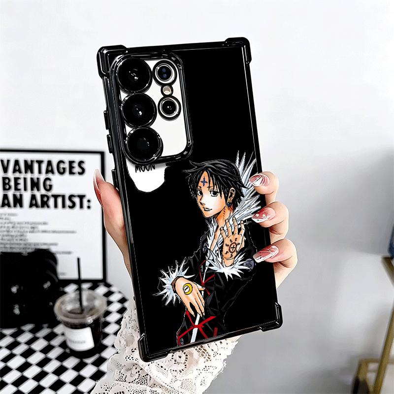Hunter X-Hunters Chrollo Plating Phone Case For Samsung Galaxy S24 S25 FE S26 Edge S23 Ultra S22 S21 Plus S20 Anti-Fall Airabag
