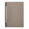 King Jim Teflaine Leather Fest U Synthetic Leather Ring Notebook, B5, Gray, 9855TELU-GY