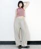 Deumakeu Side One-Pleat Stripe Real Wide Pants Beige (Spring/Summer Ver.)