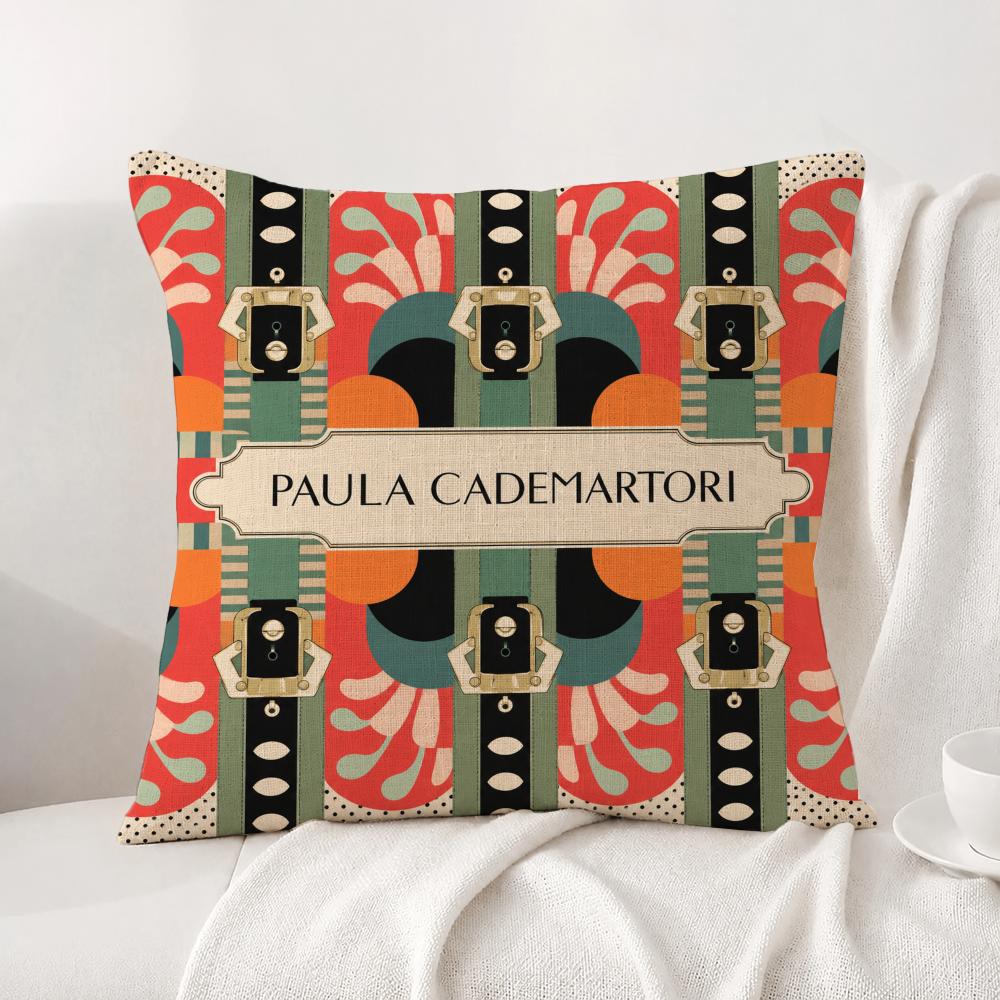 Brand Paula Cademartori Cushion Cover Natural Linen Pillowcase Set AllinOne Decor Cushion Cover for Sofa Bedroom Chair