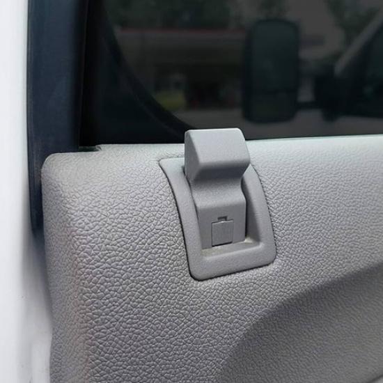 Set Of 4 Lock Door Knobs Gray For 2007-2013 Chevrolet Silverado 1500 2500 3500