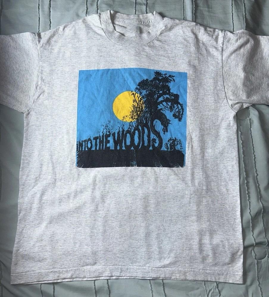 НОВИНКА Into The Woods 1995 Boswell Theatre Футболка Размер S-5XL Репринт Унисекс Футболка XXXL