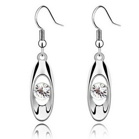 Korean Rhinestone Crystal Sprouting Earrings