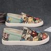 2024 Spring New Shoes for Men Casual Shoes Bear Print Flat Shoes Youth Street Cool Slip-on Loafers