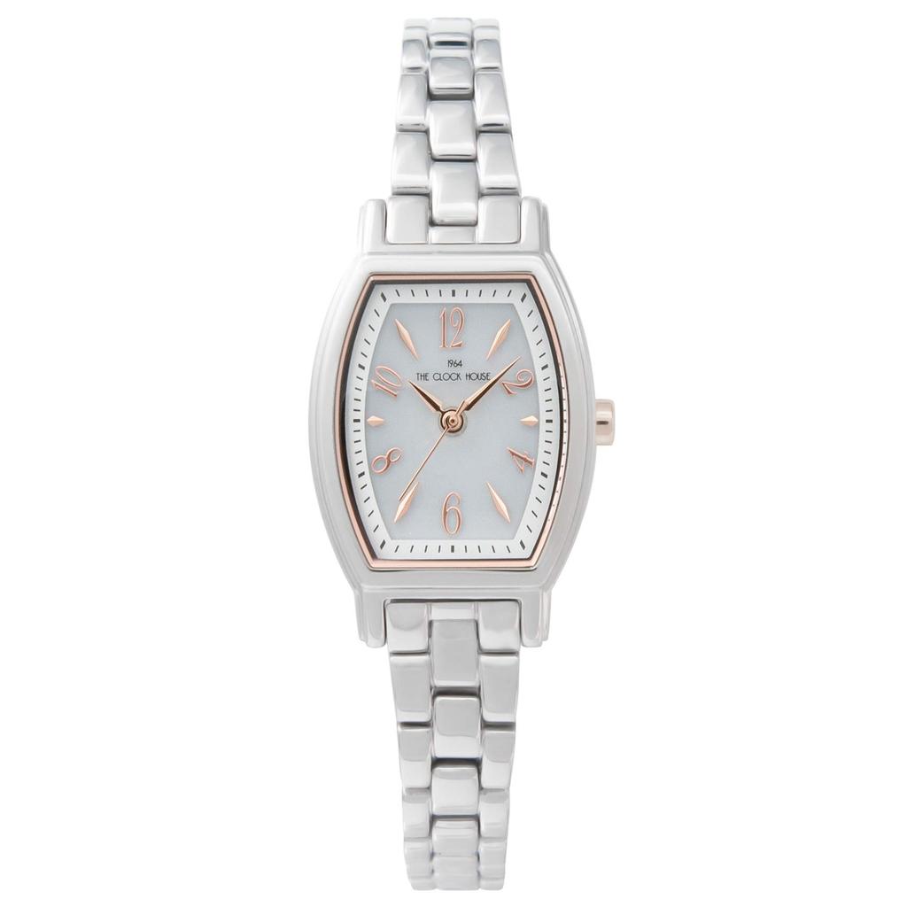 THE CLOCK HOUSE Women's Solar Watch, Business/Casual, LBC1007-WH2A