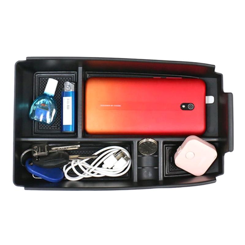 Car Central Armrest for Seat Storage Organizer Trays Black Hidden Drawer Box Suitable for Bronco 21 22 Interior Accessor