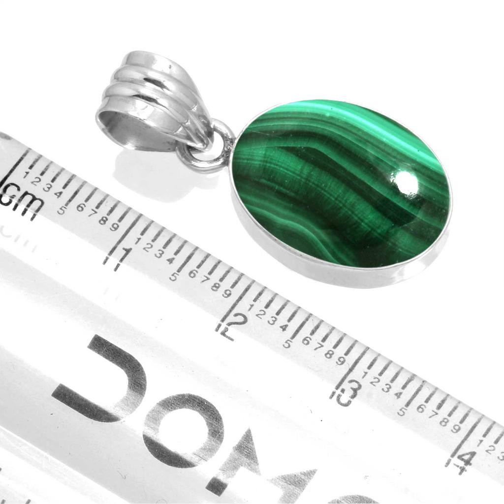 925 Sterling Silver Pendant Women Gemstone Handmade Jewelry Christmas Gift Malachite Moonstone Rose Quartz Red Stone Smoky Topaz Tiger Eye Costume