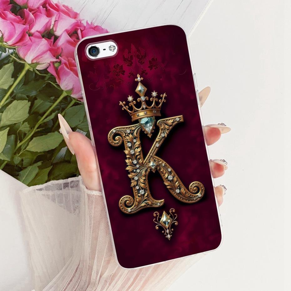Fashion Crown Letter Case For iPhone 5 5s SE (2016) 4 4s Soft Silicone TPU Back Cover For iPhone5 5s iPhone4 4s Phone Cases