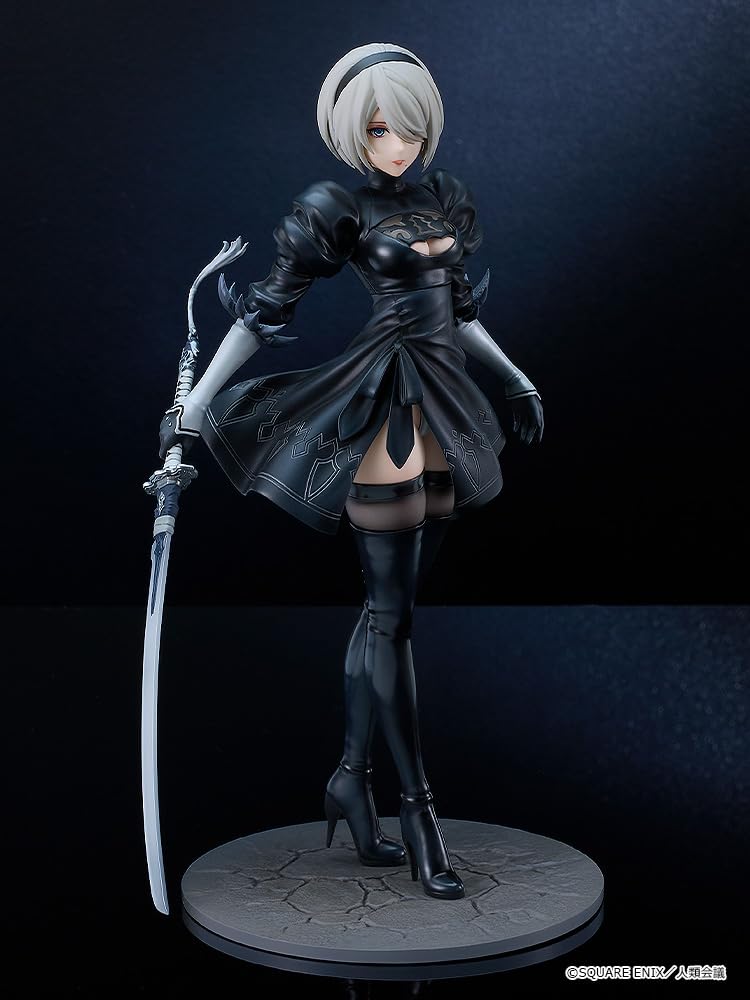 NieR Automata 2B 2 Type scale plastic painted finished figure Ver1.1a [YoRHa No. B] 1/7