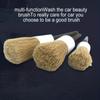 3PCS Car Exterior Interior Detail Brush Boar Hair Bristle Brushes for Car Cleaning Auto Detail Tools Dashboard Cleaning Brush