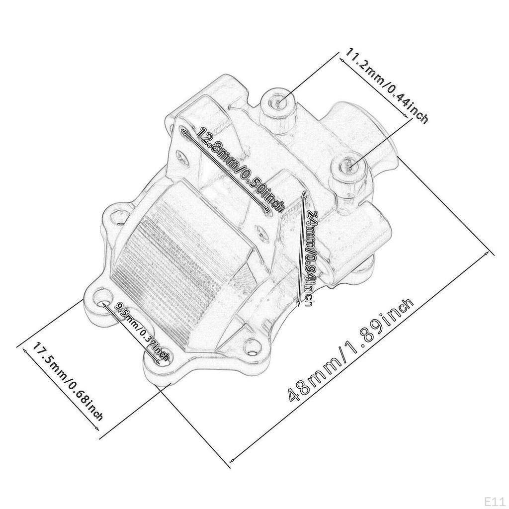 Aluminum Alloy Front Gear Box Cover Gearbox Transmission Case Diff for 1:14 H14BM 14210