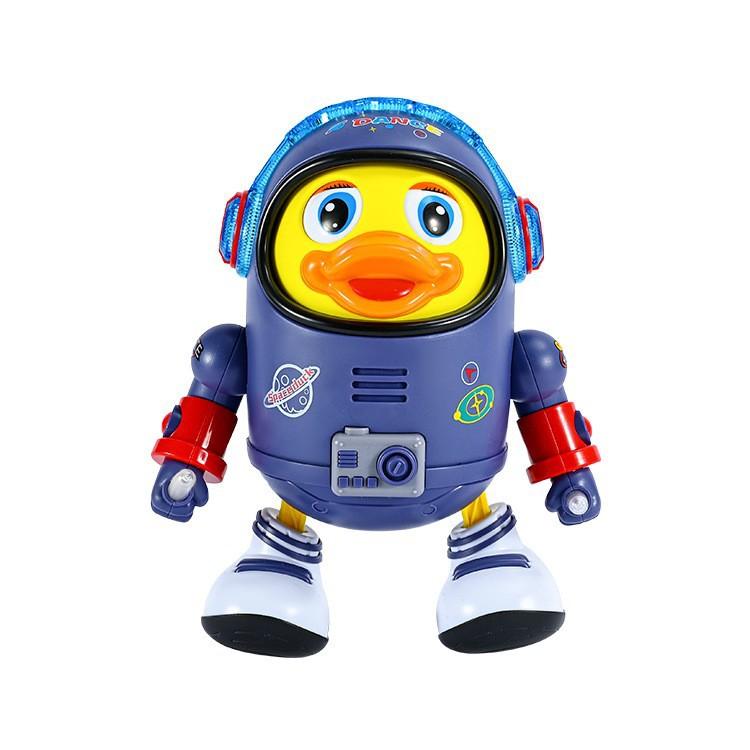 Electric Dancing Space Duck Toy with Music and Lights for Kids