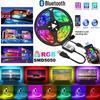 Tiras de Luces de Ambiente de Fondo RGB 5050 Color Bluetooth 5v Set de Luces TV Mesita de Noche Barra Luz de Ambiente Decoración de Iluminación