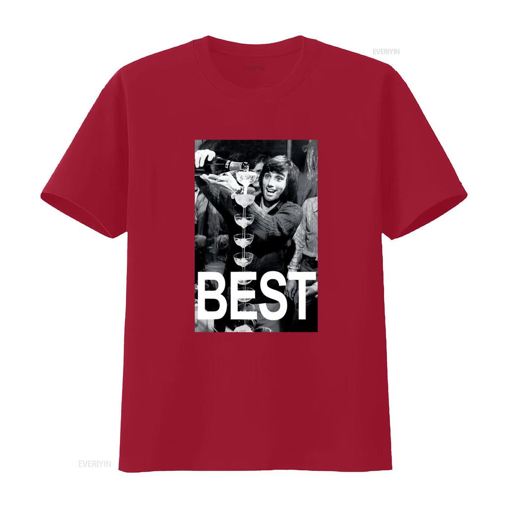 George Best Moet White T Shirt The Happiness Is Have My New Long Or S Vintage Washed Stylish Comfortable Designer Clothes Soft