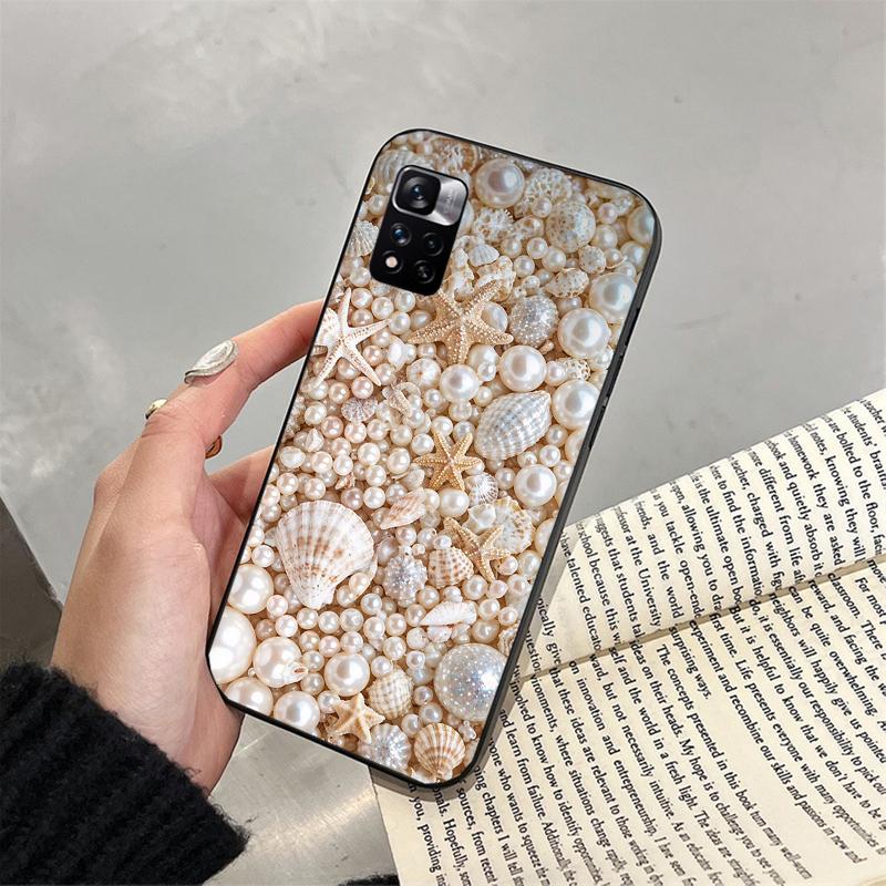 Phone Case For Xiaomi Poco C71 15T 14T Pro Redmi note 15 14 14 13 Pro Redmi A5 15C 13C Starfish Shell blue Ocean