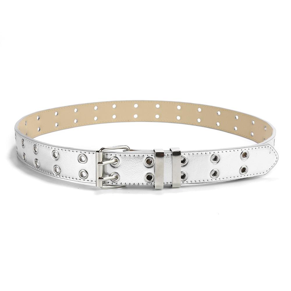 Punk Belt Women'S Decorative Chain Jeans Belt Double Gas Eye Corns Women'S Belt