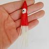 12cm 4.8g 3D Colorful Octopus Squid Soft Lure Artificial Squid Bait Fish Lure with Whiskers Simulation Squid Lure