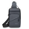 Męska torba crossbody w jednolitym kolorze, sportowa torba na klatkę piersiową na zewnątrz, torba na ramię o dużej pojemności dla dojeżdżających do pracy