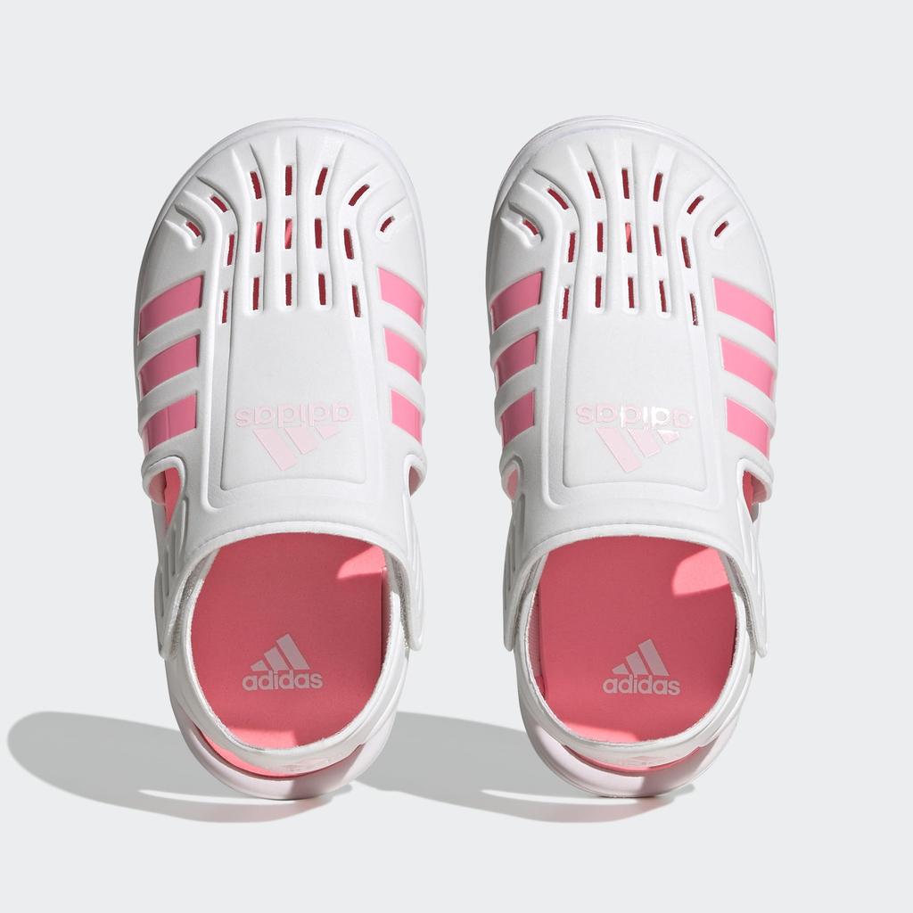 Adidas Junior Summer Water Sandals for Boys and Sizes Footwear Pink Cm Closed-Toe Girls, 17-22cm, LWS08, White/Beam Pink/Clear (H06320), 20.0