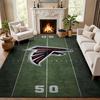 Atlanta Falcons Carpet Door Mat for Living Room or Bedroom Protective Mat Under Chair Office Decoration Christmas Gift Birthday Present