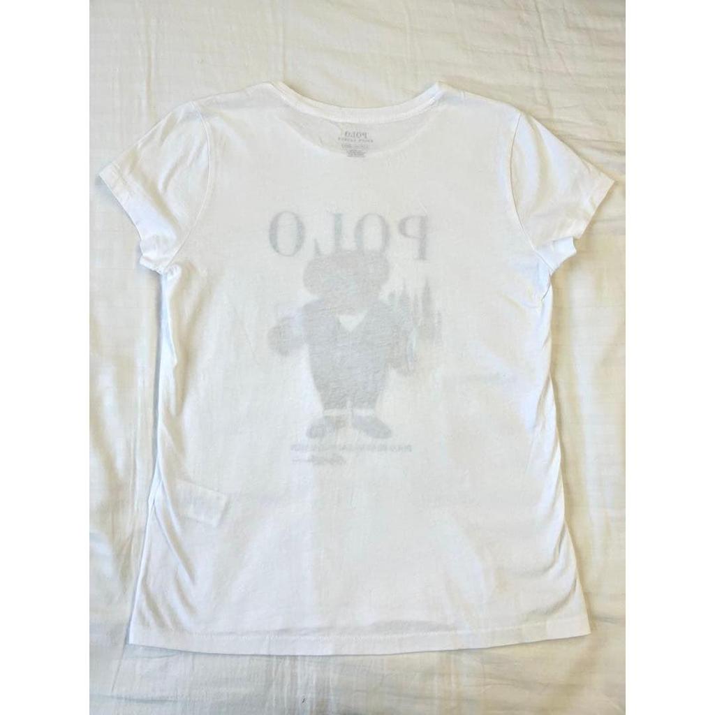 Used Polo Bear T-shirt Short Sleeve White S