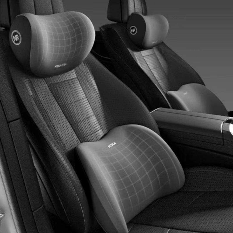 Car Headrest/Lumbar Support Car Neck Pillow Waist Cushion Driver Seat Backrest Car Cushion Driving Lumbar Support Waist Support
